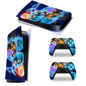 God Battle-PS5 Skin for Playstation 5 Disc Edition with Console and Controller Full Set (only fit with Ps5 Disc Version)