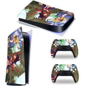 God Battle-PS5 Skin Disc Edition Console and Controller Accessories Cover Skins Wraps for Playstation 5 Disc Version (only fit with Ps5 Disc Version)