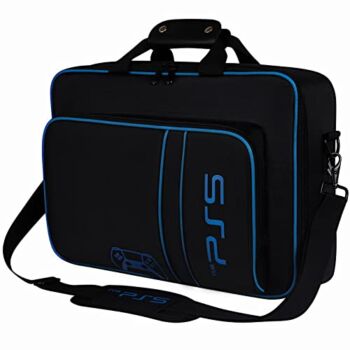 Alltripal PS5 Carrying Case, Case Travel Bag Compatible with PlayStation 5 Console, Protective Shoulder Storage Bag for PS5 Disc/Digital Edition Headset/Controller/Stand/Game Cards & Accessories | The Storepaperoomates Retail Market - Fast Affordable Shopping