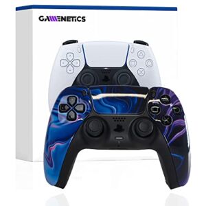 Gamenetics Custom Cosmic Sands Official Wireless Bluetooth Controller for PS5 Console – PC – Soft Touch – Un-Modded – Video Gamepad Remote