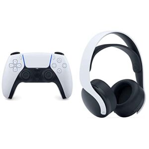 Playstation DualSense Wireless Controller & PULSE 3D Wireless Headset Bundle – White