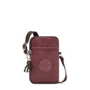 Kipling Womens Women’s Tally Minibag, Lightweight Crossbody Mini Bag, Nylon Phone Bag, Mahogany, 4.25 L x 6.75 H 0.75 D US