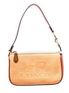 Coach Women’s Nolita 19 Bag Purse (Pebble Leather – Colorblock – Horse & Carriage – Faded Blush Multi)
