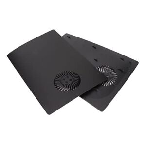 Front Panel Cover, Console Panel Panel Matte Black with Heating Fan for Game Console