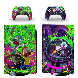 Anime P-S5/Play-station Protectors Skins Cover,P-S5/Play-station Disc Edition Console Controller Skins Cover Protectors,Durable, Scratch Resistant, Bubble-Free Stickers Protectors Accessories for P-S5