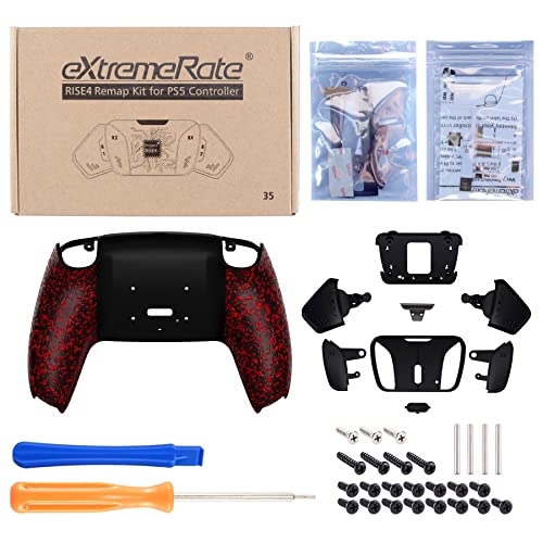eXtremeRate Surreal Lava Faceplate Touchpad & Textured Red Programable RISE4 Remap Kit Compatible with ps5 Controller BDM-010 & BDM-020 – Controller NOT Included | The Storepaperoomates Retail Market - Fast Affordable Shopping