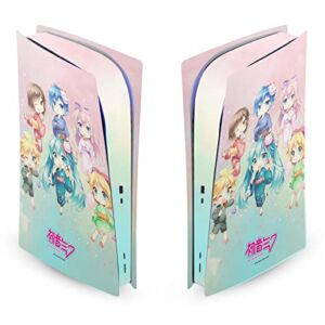 Head Case Designs Officially Licensed Hatsune Miku Characters Graphics Matte Vinyl Faceplate Sticker Gaming Skin Decal Cover Compatible With Sony PlayStation 5 PS5 Digital Edition Console