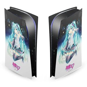 Head Case Designs Officially Licensed Hatsune Miku Night Sky Graphics Vinyl Faceplate Sticker Gaming Skin Decal Cover Compatible With Sony PlayStation 5 PS5 Digital Edition Console