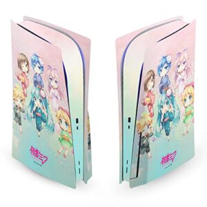 Head Case Designs Officially Licensed Hatsune Miku Characters Graphics Vinyl Faceplate Sticker Gaming Skin Decal Cover Compatible With Sony PlayStation 5 PS5 Disc Edition Console