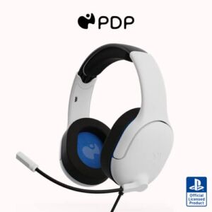 PDP AIRLITE Pro Headset with Mic for PS5, PS4, PC – Frost White