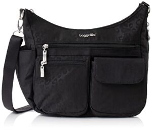 Baggallini Womens Modern Everywhere cross body handbags, Black Cheetah Emboss, One Size US