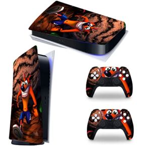 Adventure of Smart Fox – PS5 Skin for Playstation 5 Disc Edition with Console and Controller Full Set