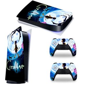 The Horror Cartoon Movie – PS5 Skin for Playstation 5 Disc Edition with Console and Controller Full Set