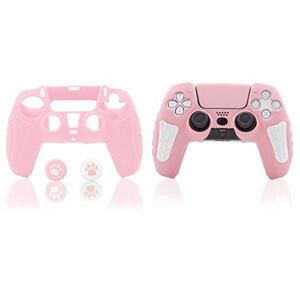 PS5 Controller Skin Pink, PS5 Silicone Controller Cover Pink – 2 Packs