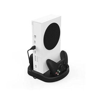 1pcs for Xbox Series S Vertical Stand Dual Controller Charger Dock Cooling Fan Games Console Safe Fast Charging Holder Cooler