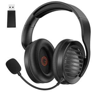 OCG Gaming Headset Dual Wireless Lossless 2.4G Bluetooth Gaming Headphones with Detachable Microphone 50mm Speakers – for PC, PS4, PS5,Smartphone,MacBook,Notebook,Tablet Black