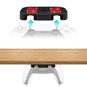 Mcbazel Under Desk Mount for PS5/PS4 Controller, Table Stand Holder Compatible with Playstation 5/4 Controller – Black