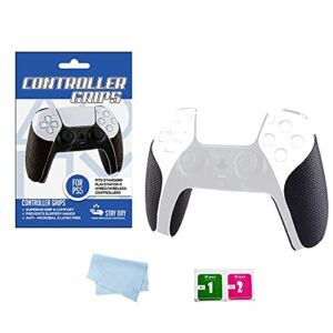 Anti-Skid Skin Stickers Controller Grip Cover for PS5 Controllers, Soft Rubber Pads Handle Grips for DualSense Playstation 5 Controller