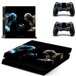 For PS5 Disc – Game Mortal Best Ninja Kombat PS4 or PS5 Skin Sticker For PlayStation 4 or 5 Console and 2 Controllers Decal Vinyl V5957