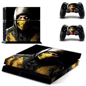 For PS5 Digital – Game Mortal Best Ninja Kombat PS4 or PS5 Skin Sticker For PlayStation 4 or 5 Console and 2 Controllers Decal Vinyl V5946