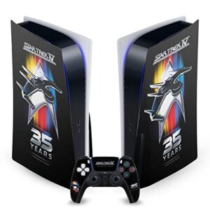 Head Case Designs Officially Licensed Star Trek 35th Anniversary Voyage Home Vinyl Faceplate Gaming Skin Decal Compatible With Sony PlayStation 5 PS5 Disc Edition Console & DualSense Controller