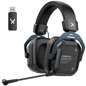PS4 PS5 Wireless Gaming Headset – Wireless Headset for Computer,Over-Ear Headphones with Noise -Cancelling mic 5.8G Wired for Xbox Nintendo Switch