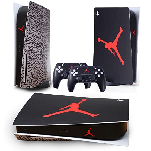 PS5 Skin Disk Edition Console and Controller, PS5 Stickers Vinyl Decals for Playstation 5 Console and Controllers, Disk Edition – Black Cement | The Storepaperoomates Retail Market - Fast Affordable Shopping