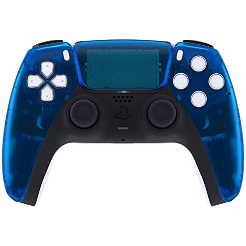 eXtremeRate Clear Blue Replacement Front Housing Shell Touchpad & Decorative Trim Shell & Bottom Shell Compatible with ps5 Controller BDM-010 BDM-020 – Controller NOT Included | The Storepaperoomates Retail Market - Fast Affordable Shopping