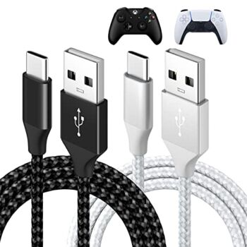 Controller Charger Charging Cable for PS5 /for Xbox Series X/for Xbox Series S Controller, Replacement USB C Cord Nylon Braided Type-C Ports Accessories for Nintendo Switch 10 Feet 2 Pack | The Storepaperoomates Retail Market - Fast Affordable Shopping