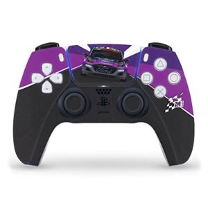 Head Case Designs Officially Licensed M-Sport Ford World Rally Team Ford Puma Purple Track Graphics Vinyl Faceplate Gaming Skin Decal Compatible With Sony PlayStation 5 PS5 DualSense Controller