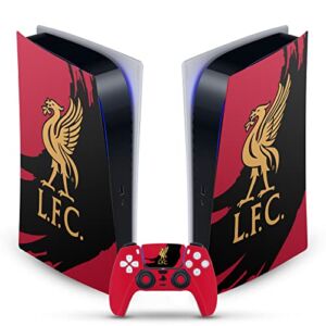 Head Case Designs Officially Licensed Liverpool Football Club Sweep Stroke Art Vinyl Faceplate Gaming Skin Decal Compatible With Sony PlayStation 5 PS5 Digital Edition Console and DualSense Controller