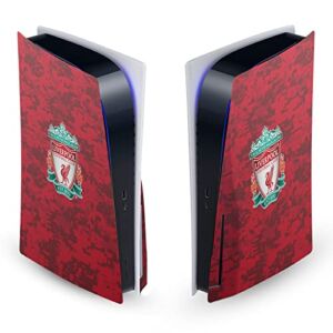Head Case Designs Officially Licensed Liverpool Football Club Crest Red Camouflage Art Vinyl Faceplate Sticker Gaming Skin Decal Cover Compatible With Sony PlayStation 5 PS5 Disc Edition Console