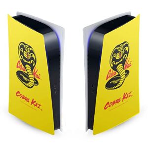 Head Case Designs Officially Licensed Cobra Kai Logo Iconic Vinyl Faceplate Sticker Gaming Skin Decal Cover Compatible With Sony PlayStation 5 PS5 Digital Edition Console