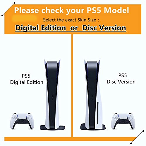 Top factory BUCEN for PS5 Skin Disc Edition & Digital Edition Console and Controller Vinyl Cover Skins Wraps Scratch Resistant, Compatible 11746 Anti Scratch (Size : Digital Edition) | The Storepaperoomates Retail Market - Fast Affordable Shopping