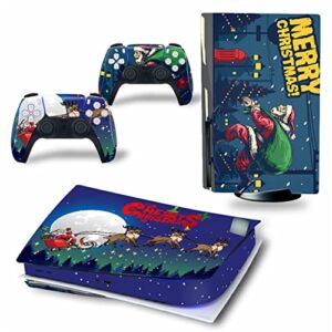 WREXIL LEEWEE for PS5 Skin Disc Edition & Digital Edition Console and Controller Vinyl Cover Skins Wraps Scratch Resistant, Compatible 11746 No Foaming (Size : Digital Edition)