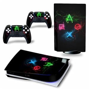 Top factory BUCEN for PS5 Skin Disc Edition & Digital Edition Console and Controller Vinyl Cover Skins Wraps Scratch Resistant, Compatible 11010 Anti Scratch (Size : Disc Version)