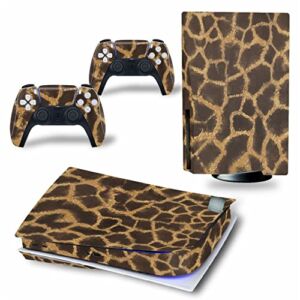WREXIL LEEWEE for PS5 Skin Disc Edition & Digital Edition Console and Controller Vinyl Cover Skins Wraps Scratch Resistant, Compatible 15788 No Foaming (Size : Disc Version)