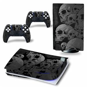 WREXIL LEEWEE for PS5 Skin Disc Edition & Digital Edition Console and Controller Vinyl Cover Skins Wraps Scratch Resistant, Compatible No Foaming (Size : Disc Version)