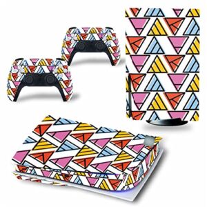 WREXIL LEEWEE for PS5 Skin Disc Edition & Digital Edition Console and Controller Vinyl Cover Skins Wraps Scratch Resistant, Compatible 15503 No Foaming (Size : Disc Version)