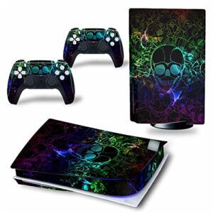 WREXIL LEEWEE for PS5 Skin Disc Edition & Digital Edition Console and Controller Vinyl Cover Skins Wraps Scratch Resistant, Compatible 63217 No Foaming (Size : Digital Edition)