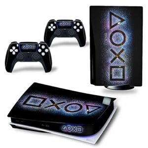 WREXIL LEEWEE for PS5 Skin Disc Edition & Digital Edition Console and Controller Vinyl Cover Skins Wraps Scratch Resistant, Compatible with for PS5 525327 No Foaming (Size : Digital Edition)