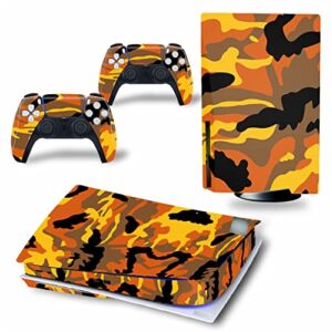 WREXIL LEEWEE for PS5 Skin Disc Edition & Digital Edition Console and Controller Vinyl Cover Skins Wraps Scratch Resistant, Compatible with for PS5 364700 No Foaming (Size : Disc Version)