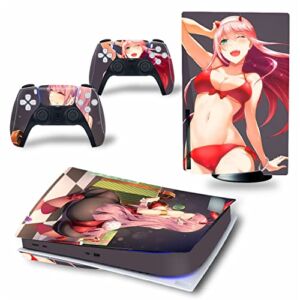 WREXIL LEEWEE for PS5 Skin Disc Edition & Digital Edition Console and Controller Vinyl Cover Skins Wraps Scratch Resistant, Compatible 32353 No Foaming (Size : Digital Edition)