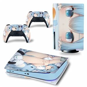 Top factory BUCEN for PS5 Skin Disc Edition & Digital Edition Console and Controller Vinyl Cover Skins Wraps Scratch Resistant, Compatible with for PS5 536000 Anti Scratch (Size : Digital Edition)