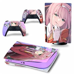 WREXIL LEEWEE for PS5 Skin Disc Edition & Digital Edition Console and Controller Vinyl Cover Skins Wraps Scratch Resistant, Compatible with for PS5 540285 No Foaming (Size : Disc Version)
