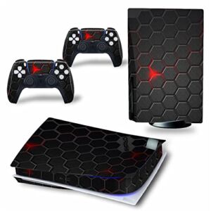 WREXIL LEEWEE for PS5 Skin Disc Edition & Digital Edition Console and Controller Vinyl Cover Skins Wraps Scratch Resistant, Compatible 272676 No Foaming (Size : Digital Edition)