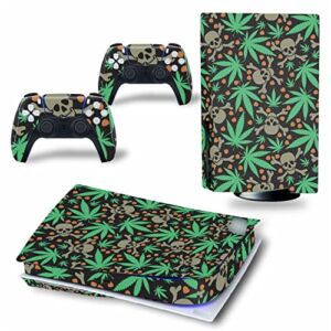 WREXIL LEEWEE for PS5 Skin Disc Edition & Digital Edition Console and Controller Vinyl Cover Skins Wraps Scratch Resistant, Compatible with for PS5 536240 No Foaming (Size : Disc Version)