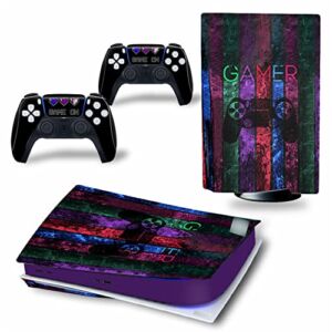 Top factory BUCEN for PS5 Skin Disc Edition & Digital Edition Console and Controller Vinyl Cover Skins Wraps Scratch Resistant, Compatible 70195 Anti Scratch (Size : Digital Edition)