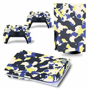 WREXIL LEEWEE for PS5 Skin Disc Edition & Digital Edition Console and Controller Vinyl Cover Skins Wraps Scratch Resistant, Compatible with for PS5 850026 No Foaming (Size : Disc Version)