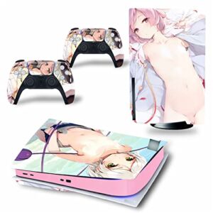 WREXIL LEEWEE for PS5 Skin Disc Edition & Digital Edition Console and Controller Vinyl Cover Skins Wraps Scratch Resistant, Compatible with for PS5 910935 No Foaming (Size : Disc Version)